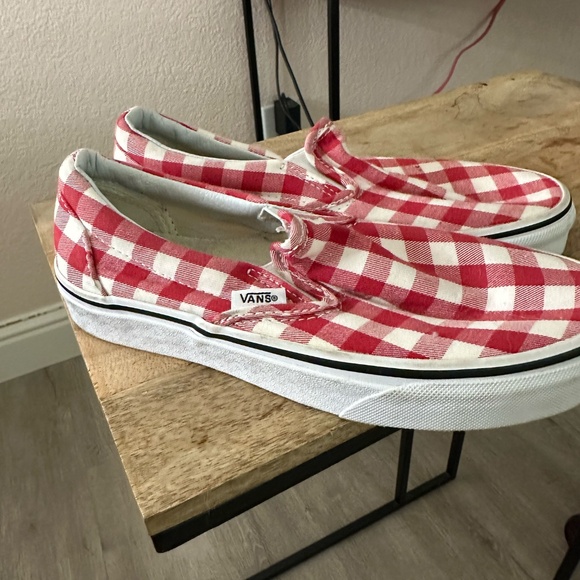 Red Checkerred Vans - Picture 4 of 4
